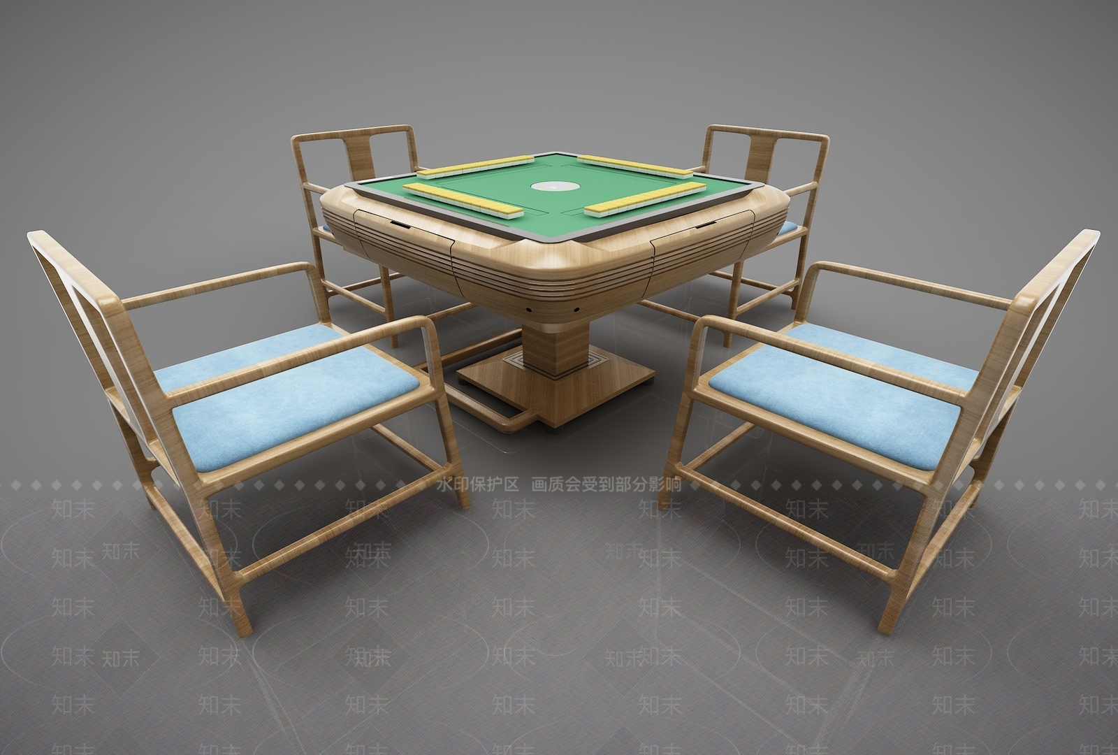 现代风格休闲桌3D模型下载【ID:155154209】