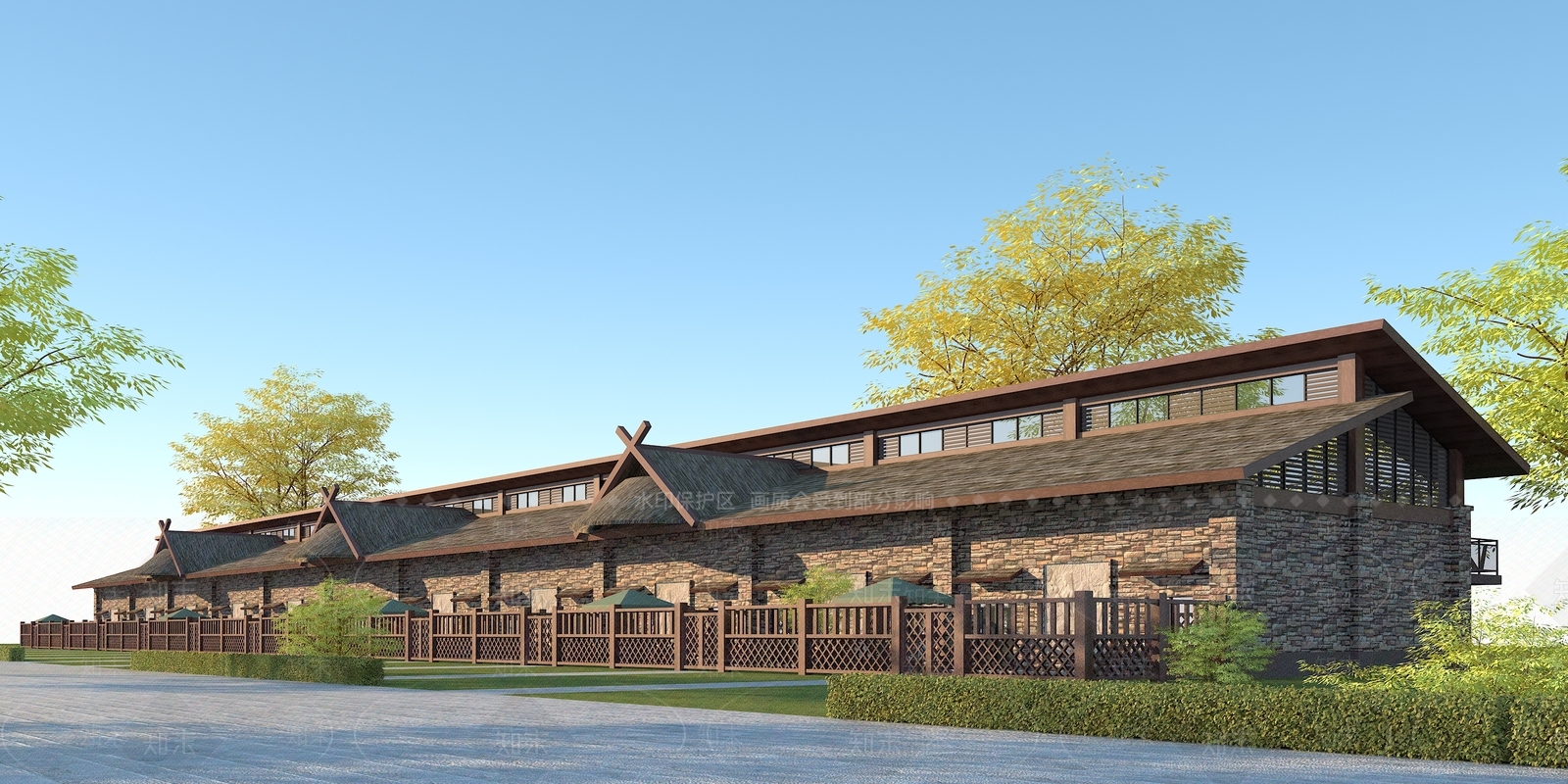 现代瓦族商业酒吧街3D模型下载【ID:555162147】