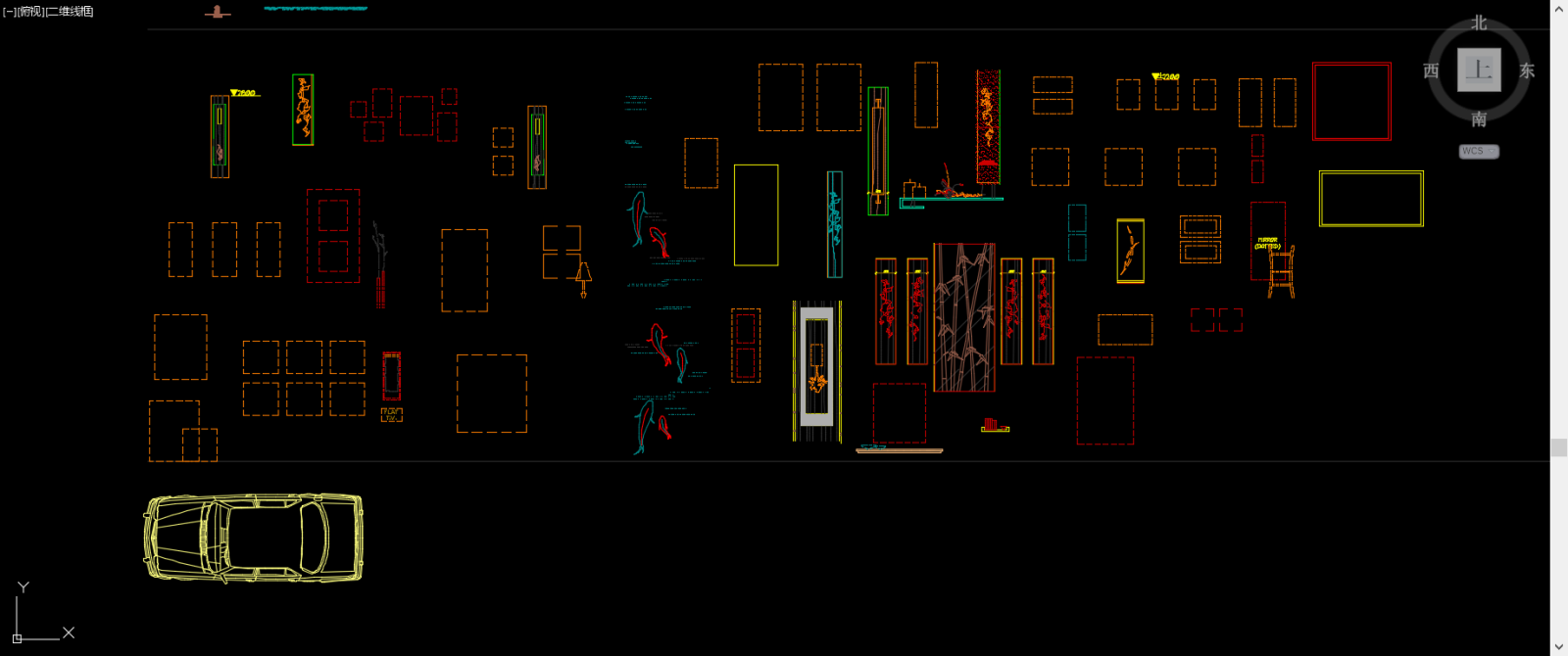 酒店家具图块大全cad施工图下载【ID:255174153】