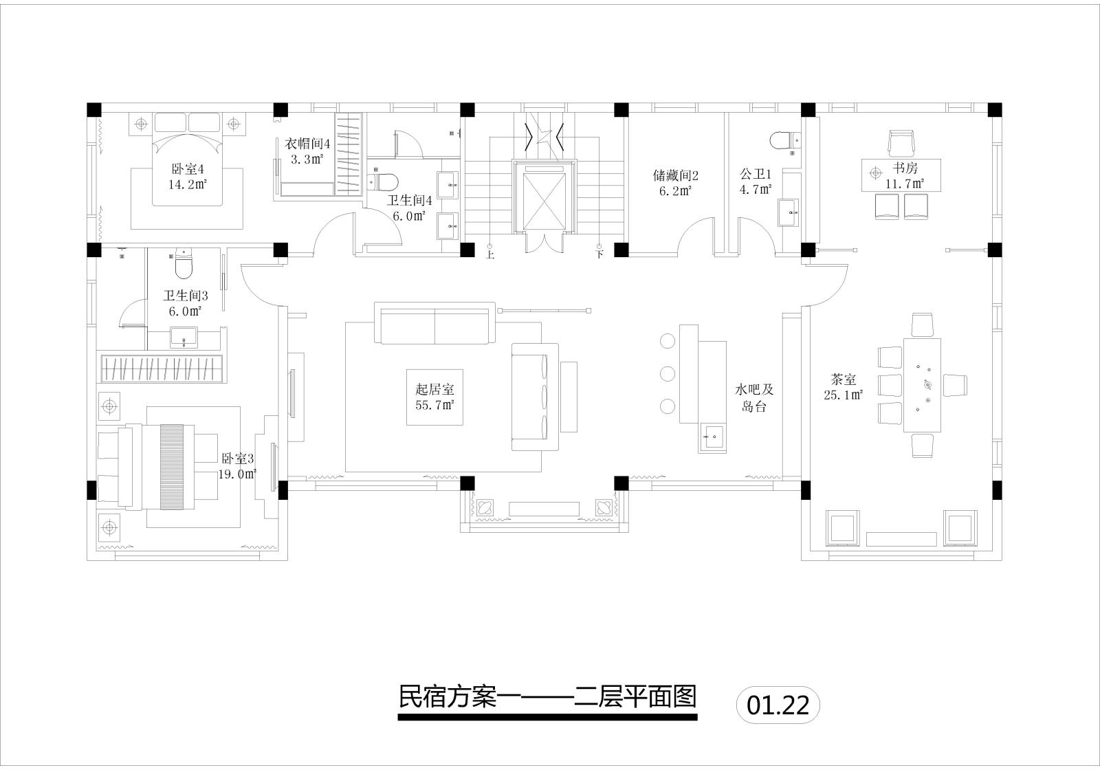 房山自建三层民宅平面设计方案施工图下载【ID:555196495】