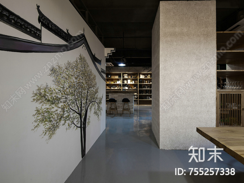 茶室施工图下载【ID:755257338】