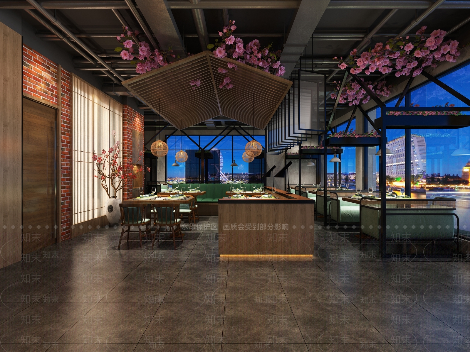 工业风烤肉店3D模型下载【ID:755288913】