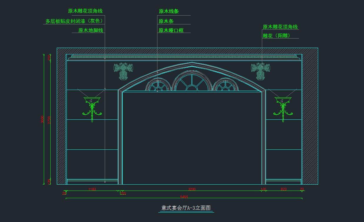 整木展厅一欧式法式意式展厅cad施工图下载【ID:755303622】