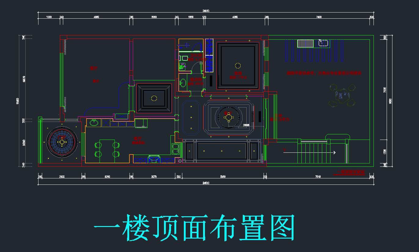 整木欧式别墅CAD施工图施工图下载【ID:555305428】