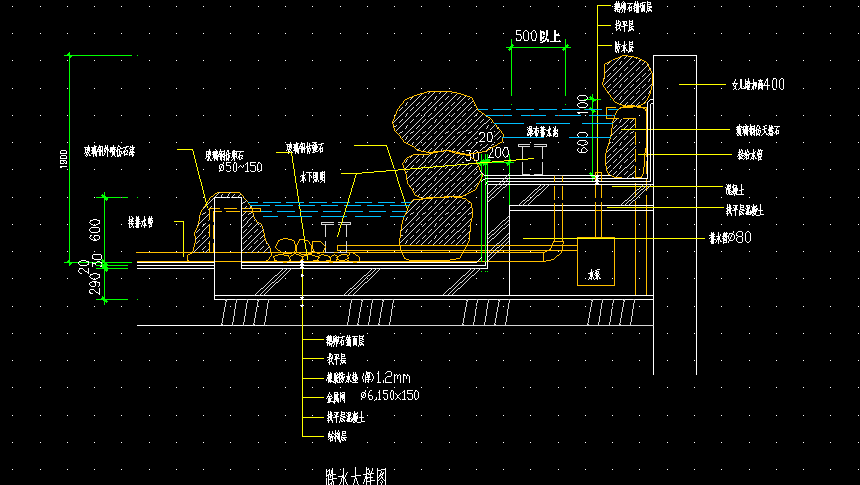 喷泉施工图下载【ID:355308116】