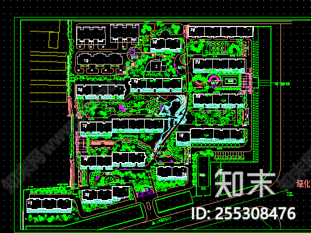 植物配置cad施工图下载【ID:255308476】