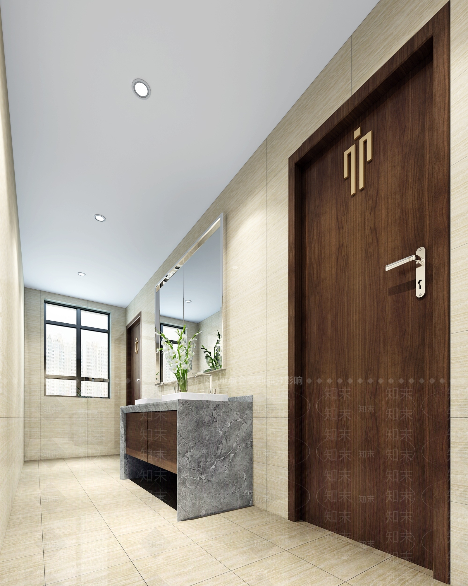 现代工装卫生间3D模型下载【ID:955352938】