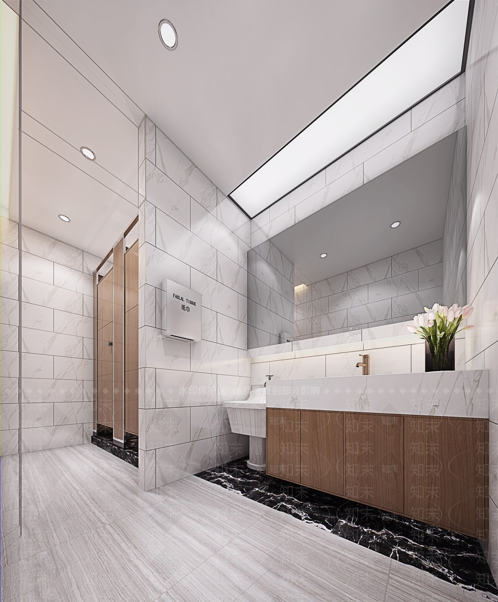 现代工装卫生间3D模型下载【ID:955354913】