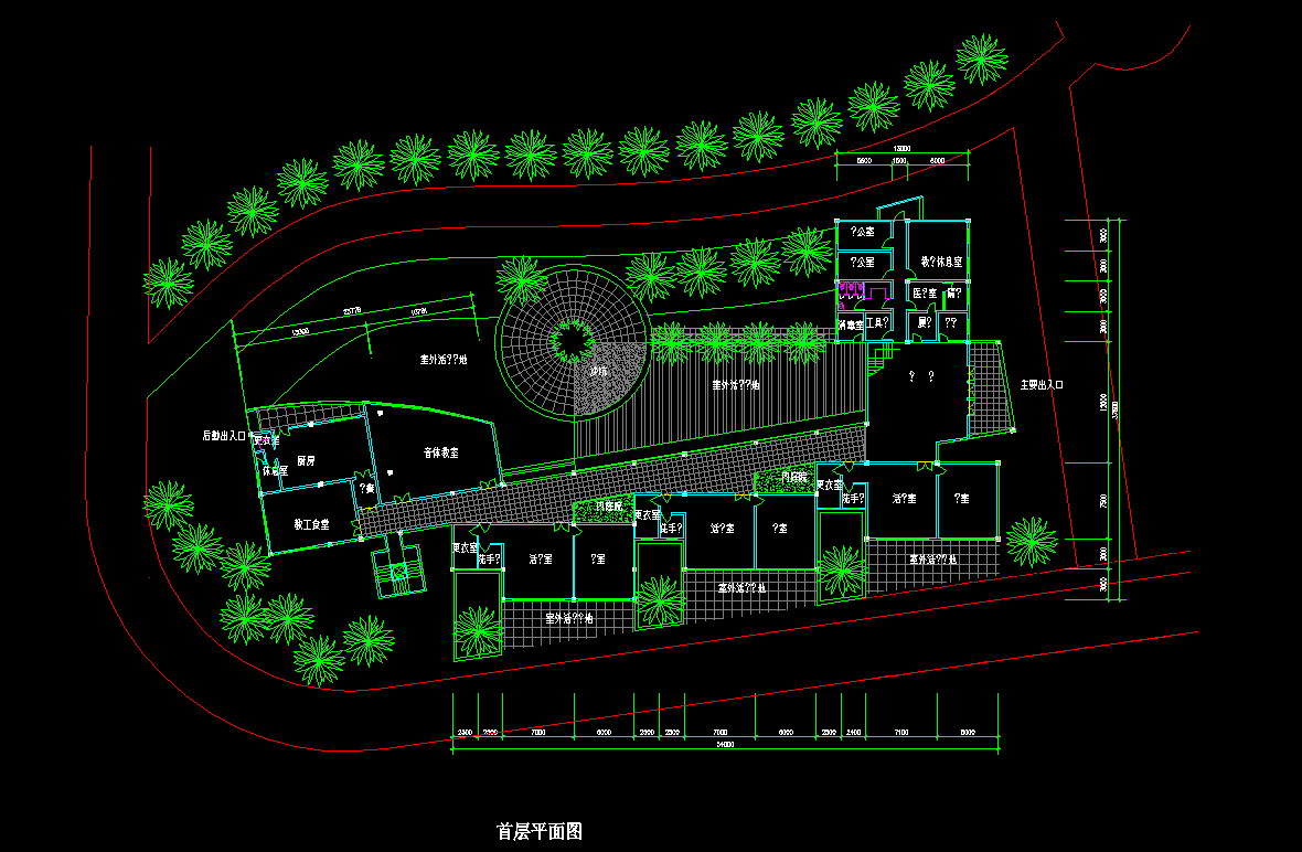 11套幼儿园建筑设计方案cad施工图下载【ID:155368231】
