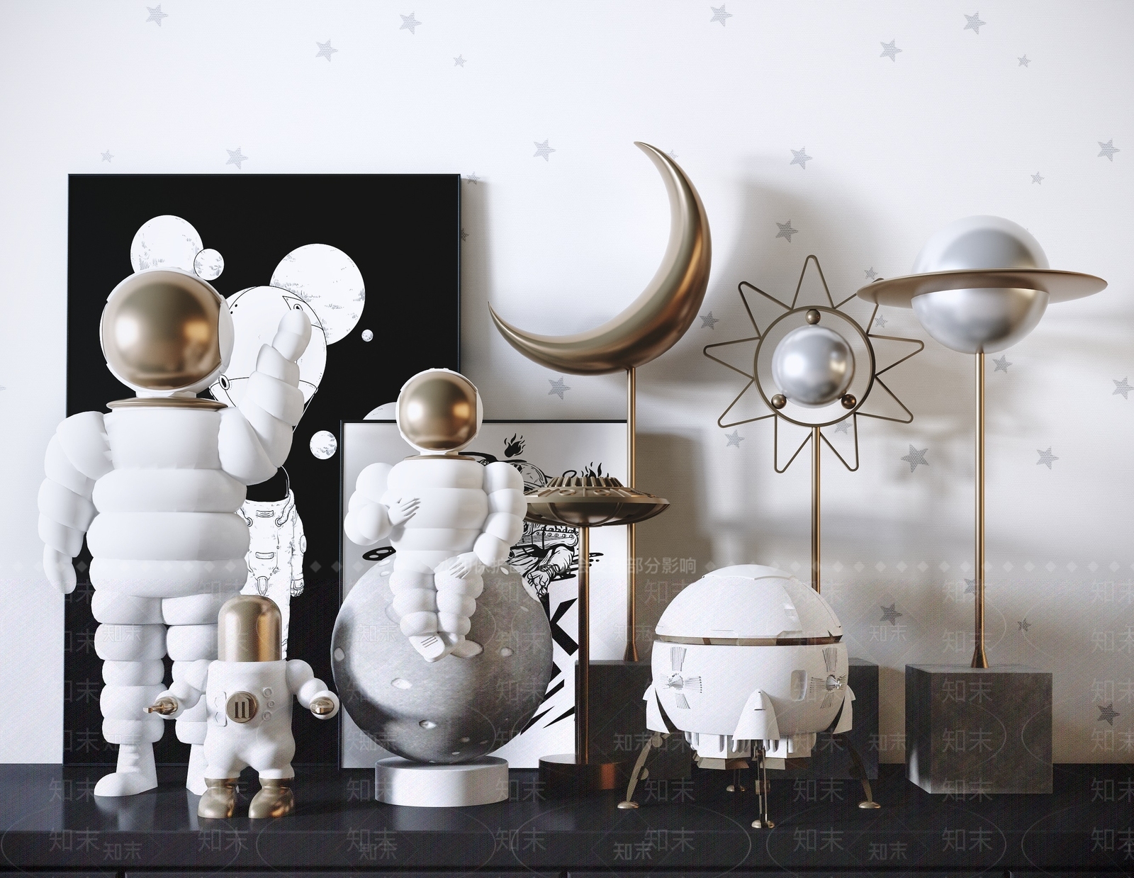 现代太空宇航员3D模型下载【ID:655416513】