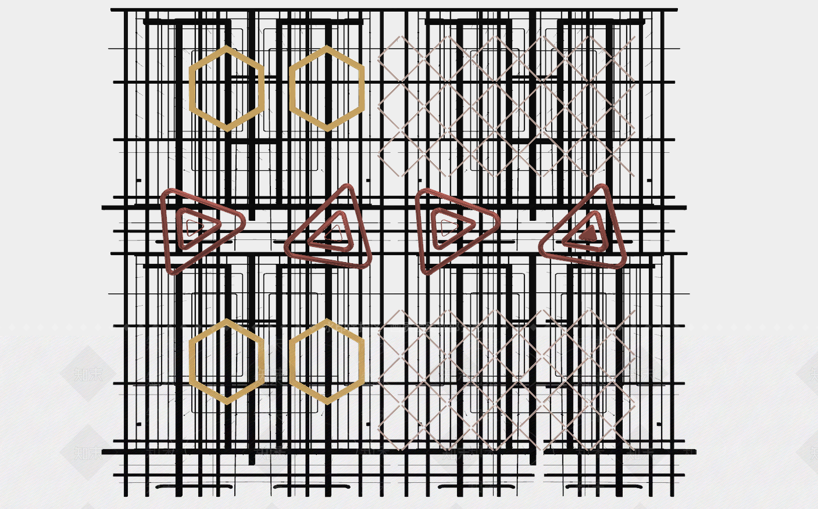 工业风天花管道SU模型下载【ID:355452402】
