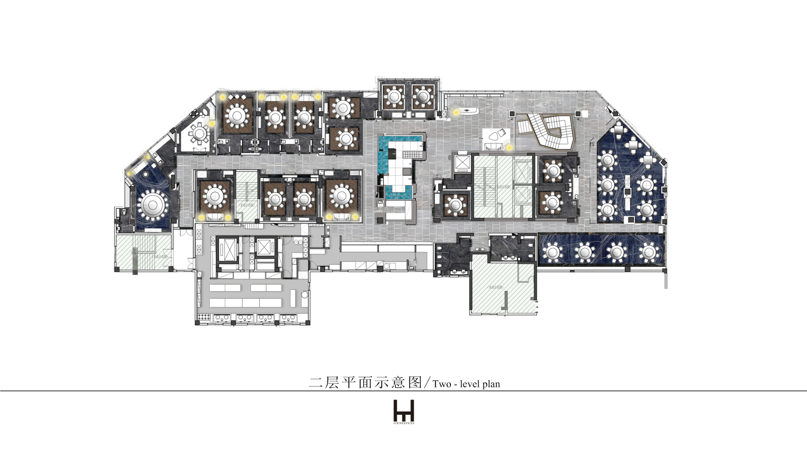 海鲜酒楼施工图下载【ID:655455768】