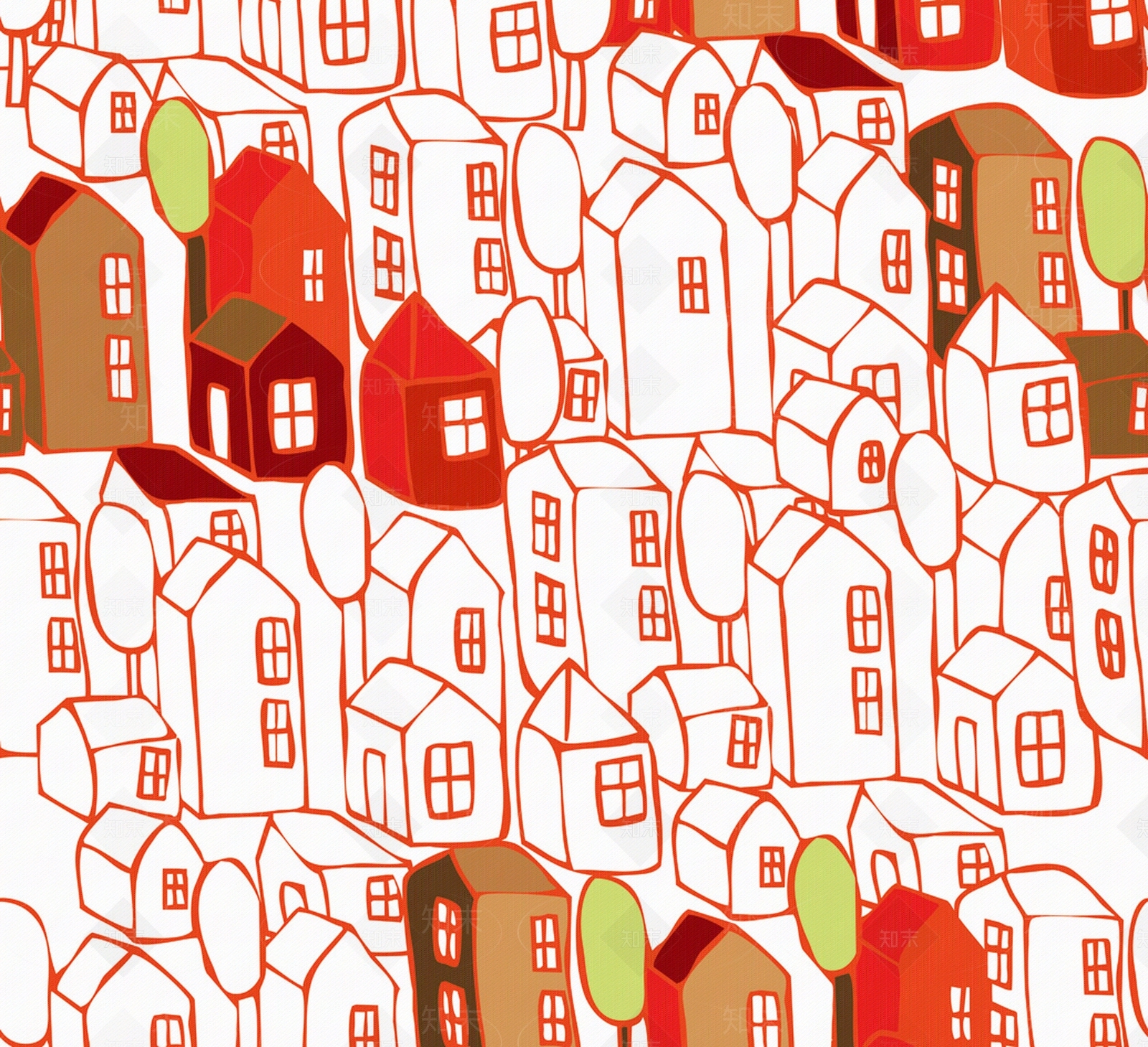 儿童壁纸房子贴图下载【ID:455501915】