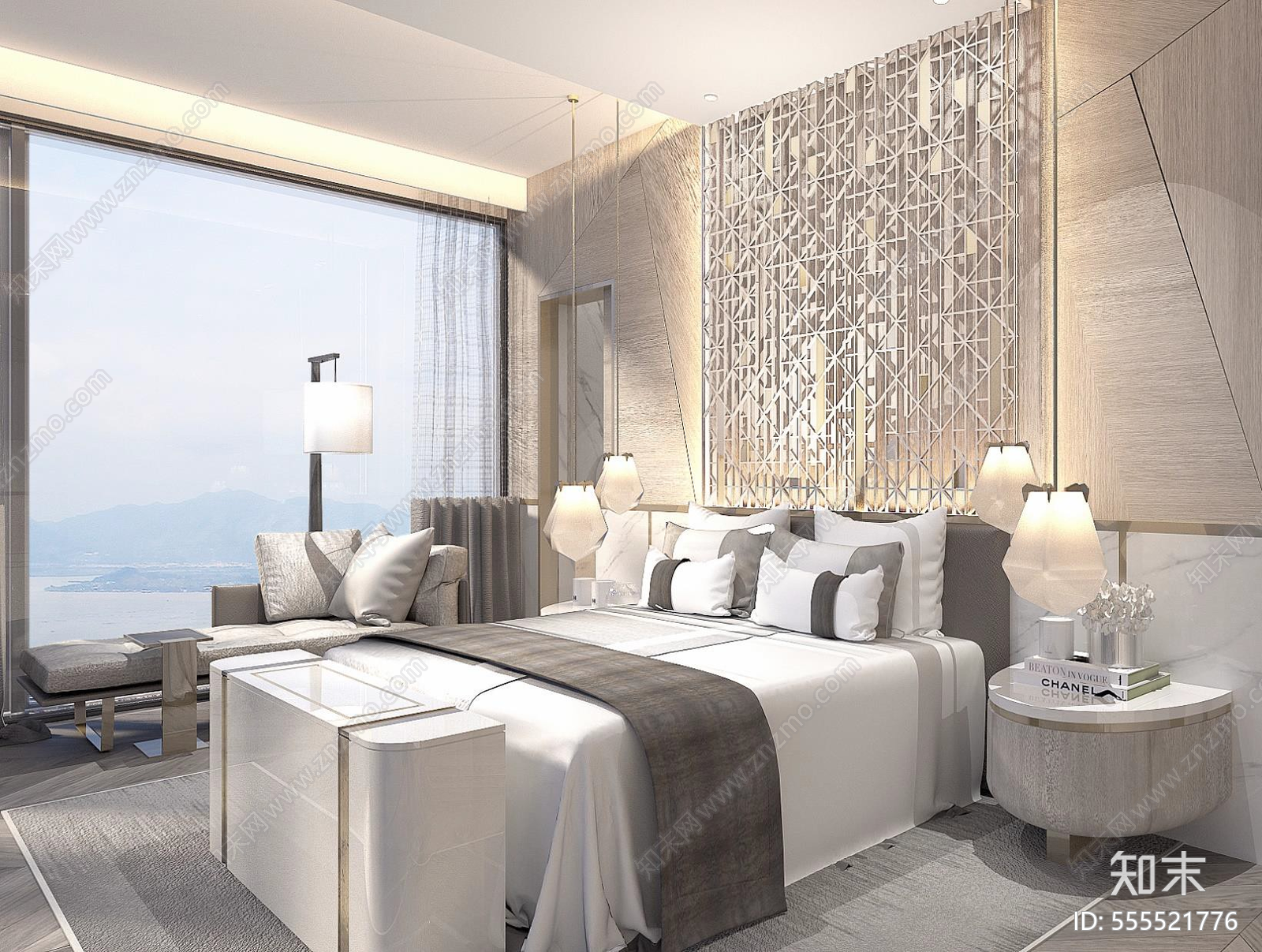 鸿荣源中心复式样板间效果图＋平立面＋设计方案施工图下载【ID:555521776】