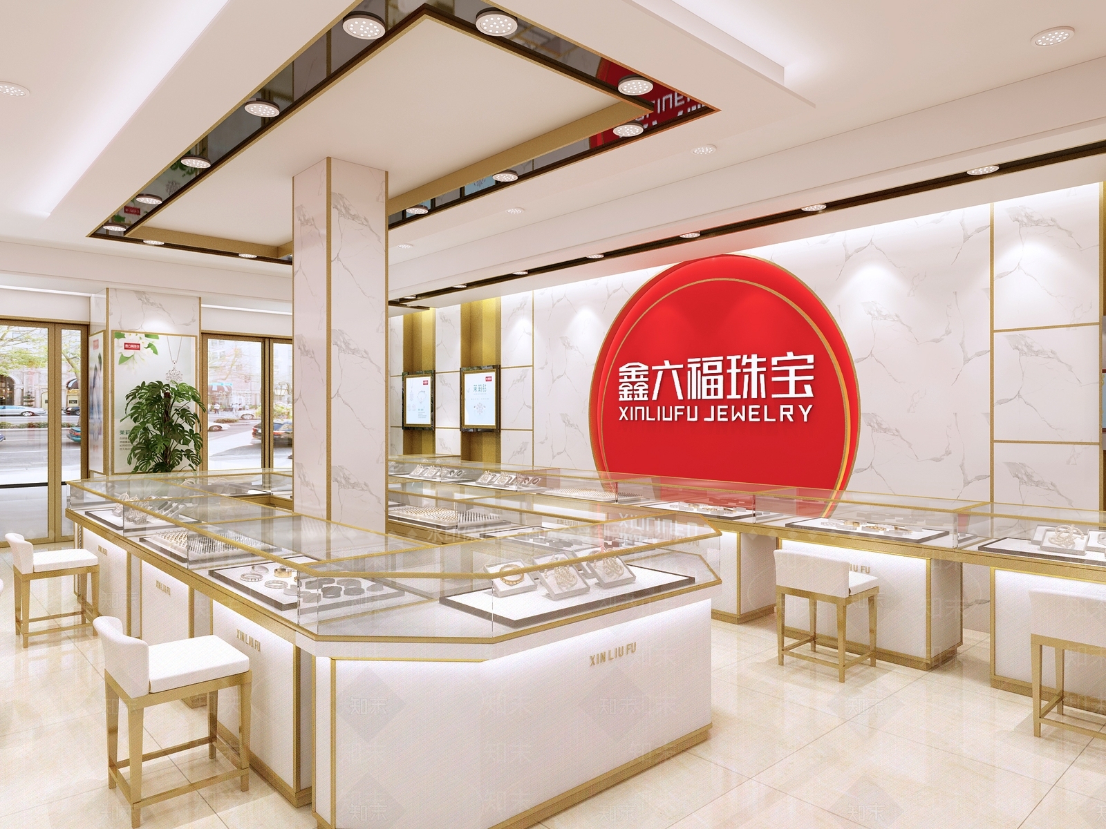 现代珠宝店3D模型下载【ID:555561828】