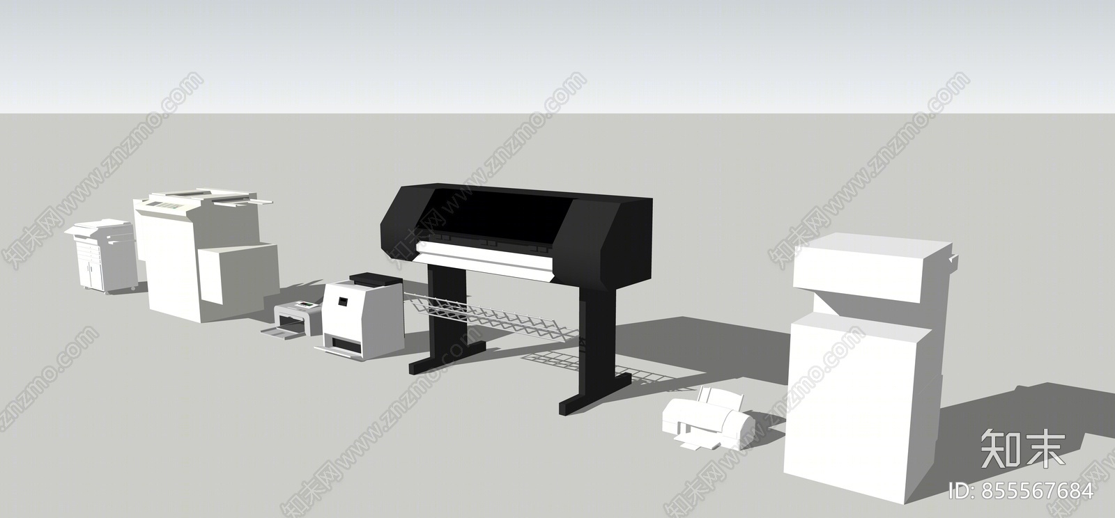 打印机SU模型下载【ID:855567684】