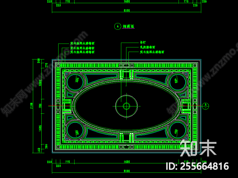 59个CAD吊顶图块cad施工图下载【ID:255664816】