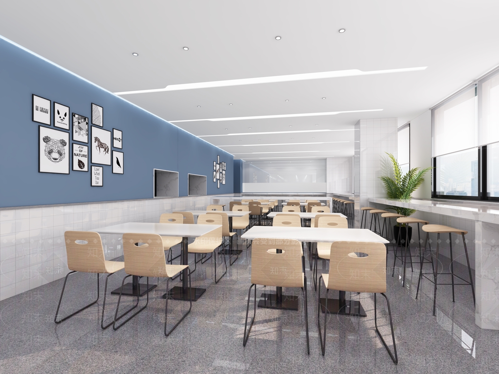 现代餐厅3D模型下载【ID:355680313】
