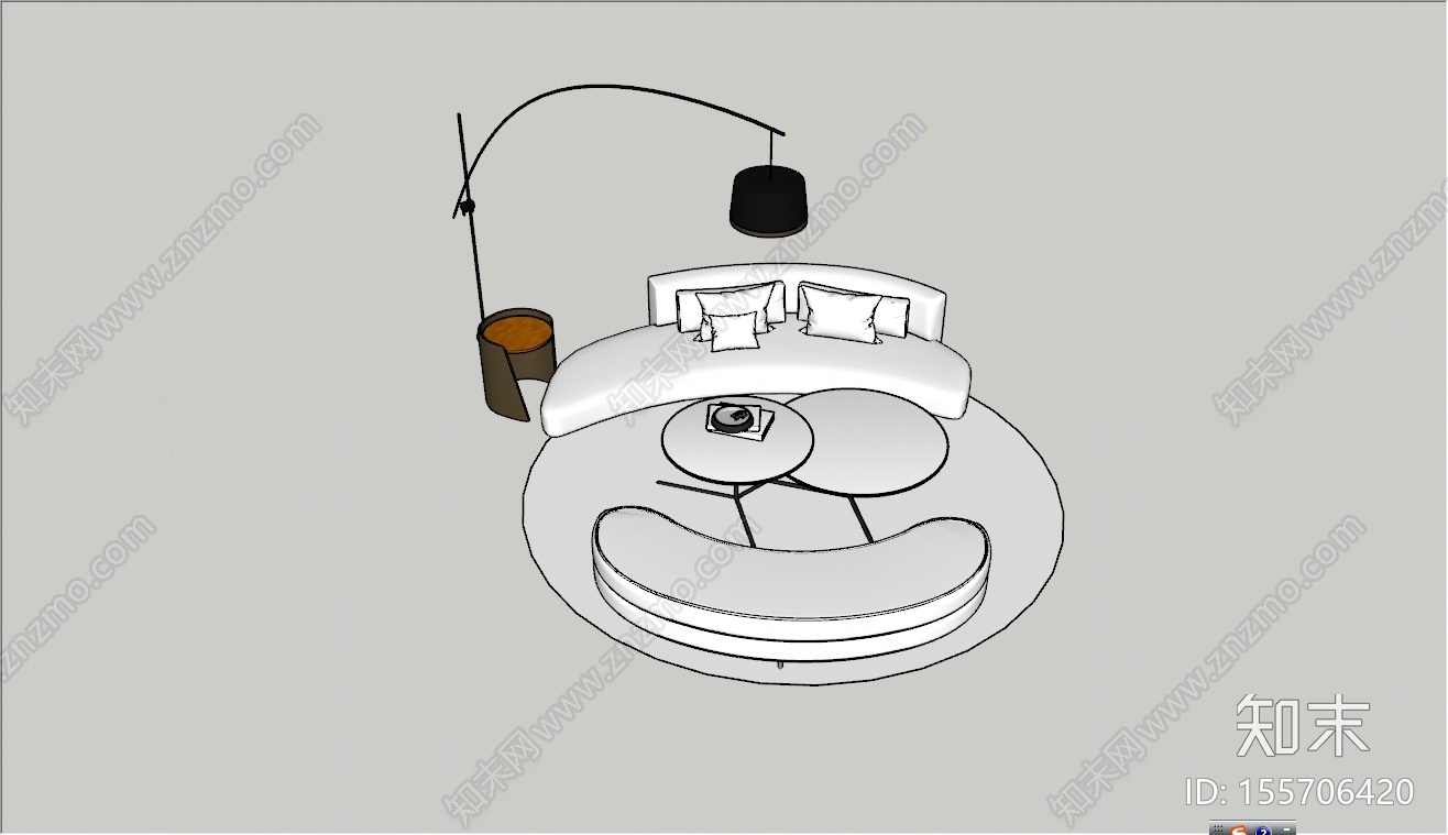 现代风格异形沙发SU模型下载【ID:155706420】