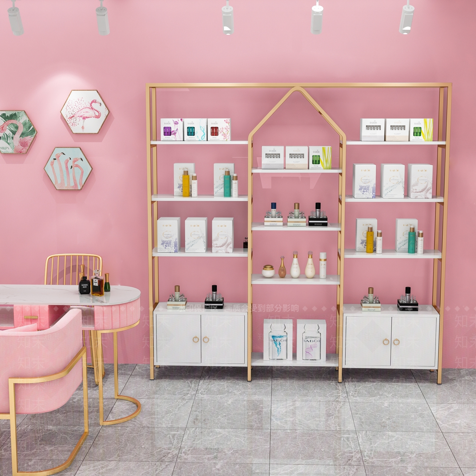 北欧美甲店3D模型下载【ID:255707087】