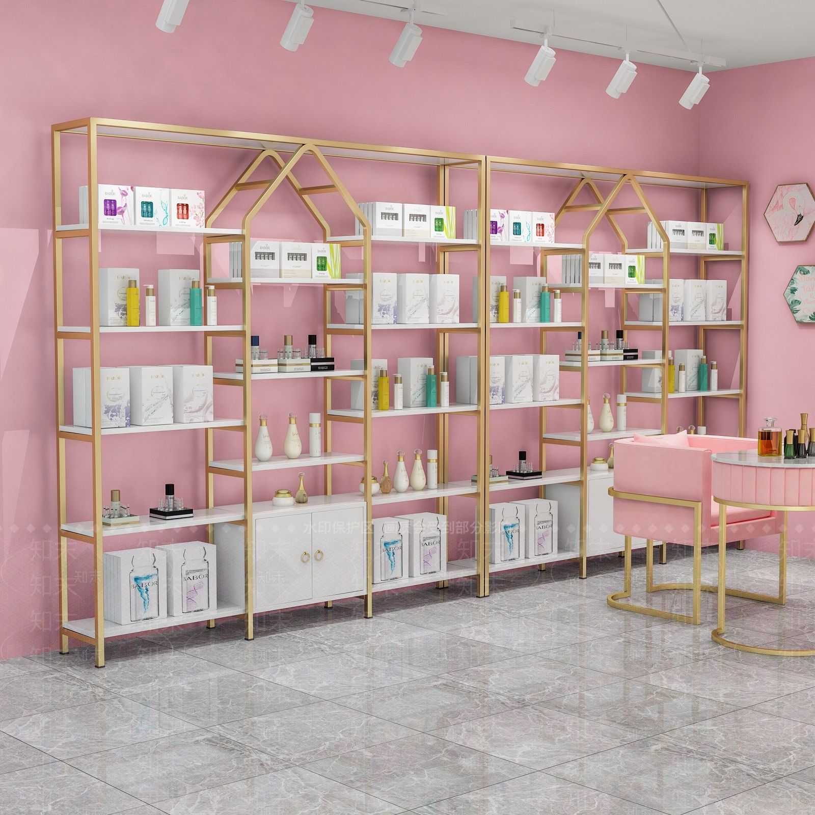 北欧美甲店3D模型下载【ID:255707087】