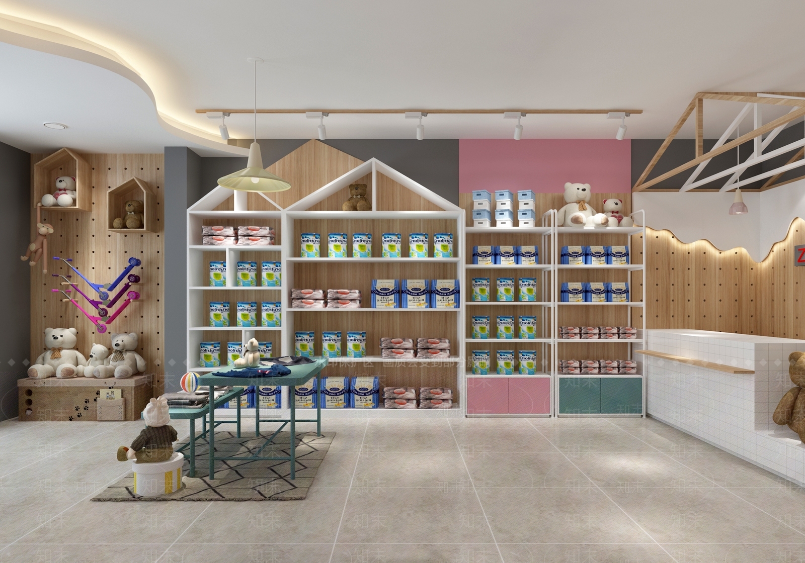 现代母婴店3D模型下载【ID:255710269】