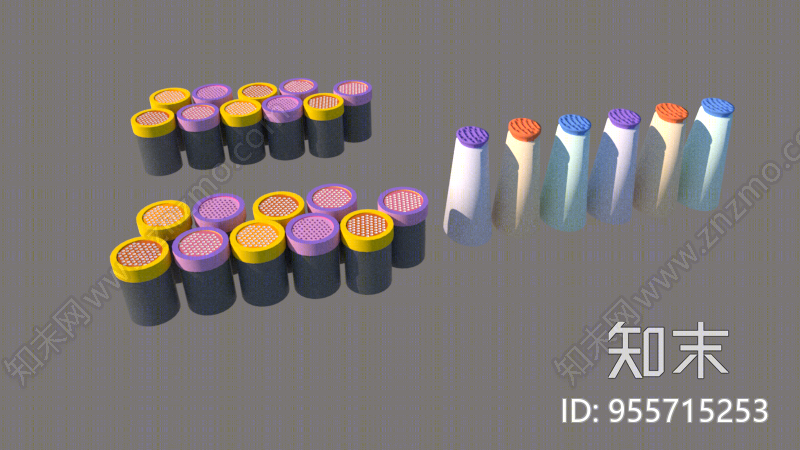 现代风格调味品组合SU模型下载【ID:955715253】