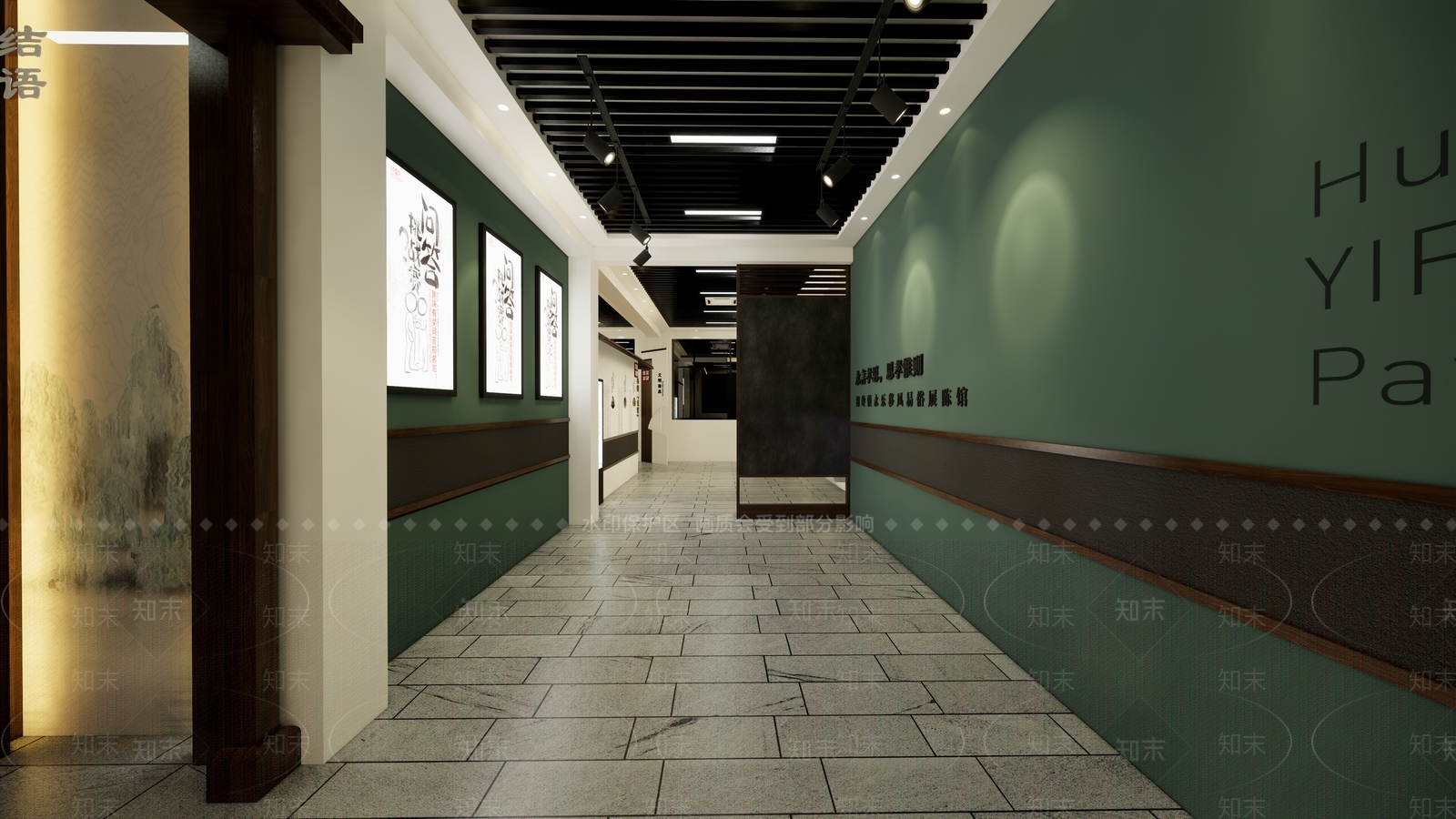中式风格其他展厅SU模型下载【ID:255738917】