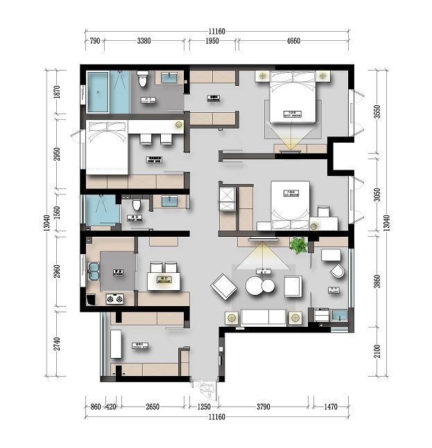 鸿鹄设计cad施工图下载【ID:555790501】