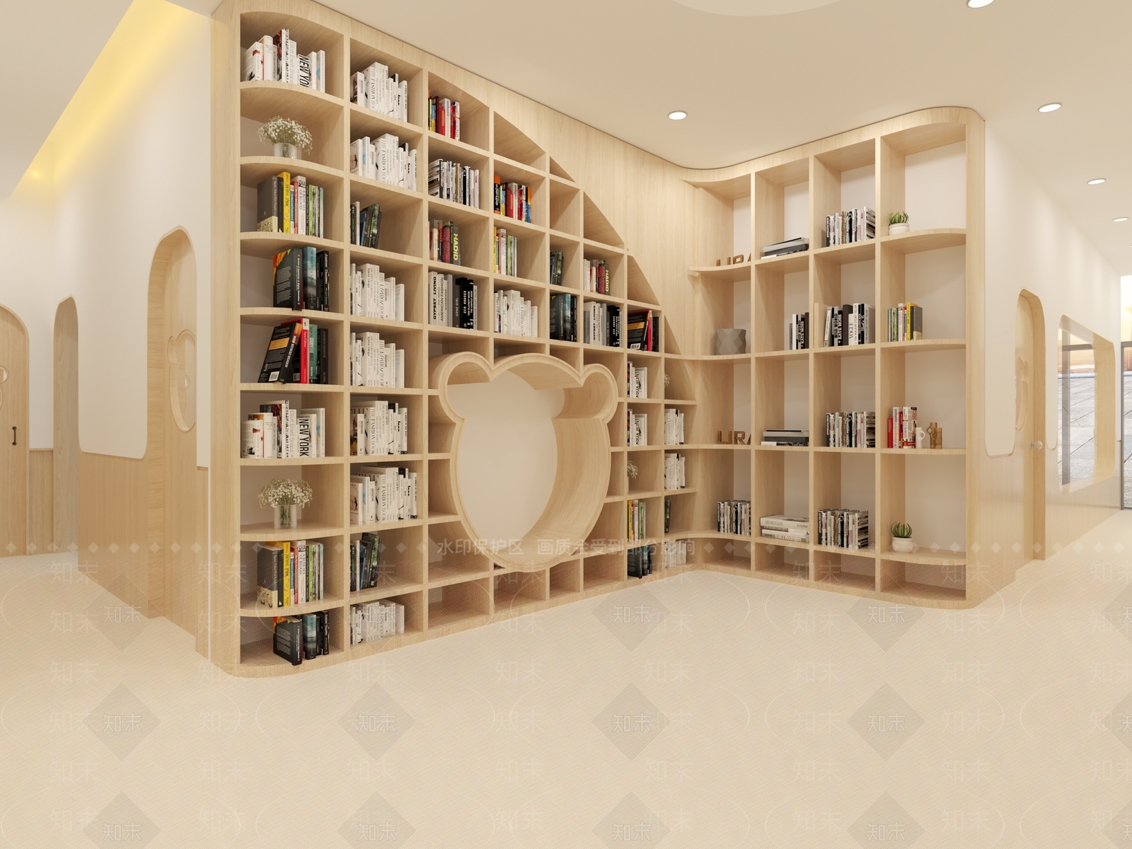 现代早教中心3D模型下载【ID:355800048】