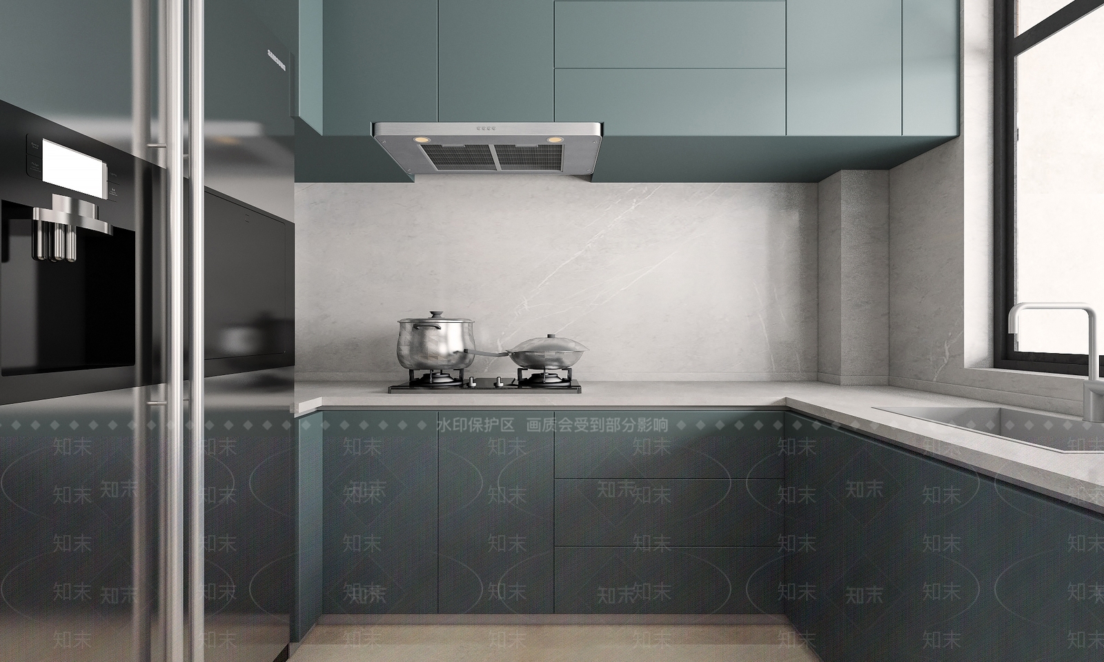 现代家装厨房3D模型下载【ID:455891948】