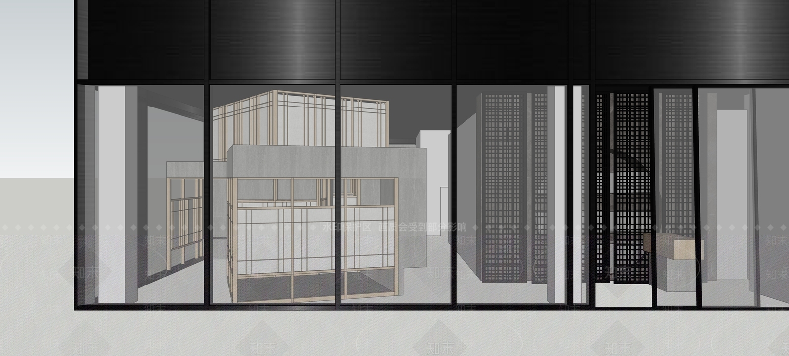 日式风格日式餐厅SU模型下载【ID:855909644】