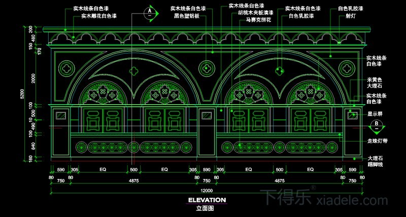 宾馆前台大样图集cad施工图下载【ID:655937623】