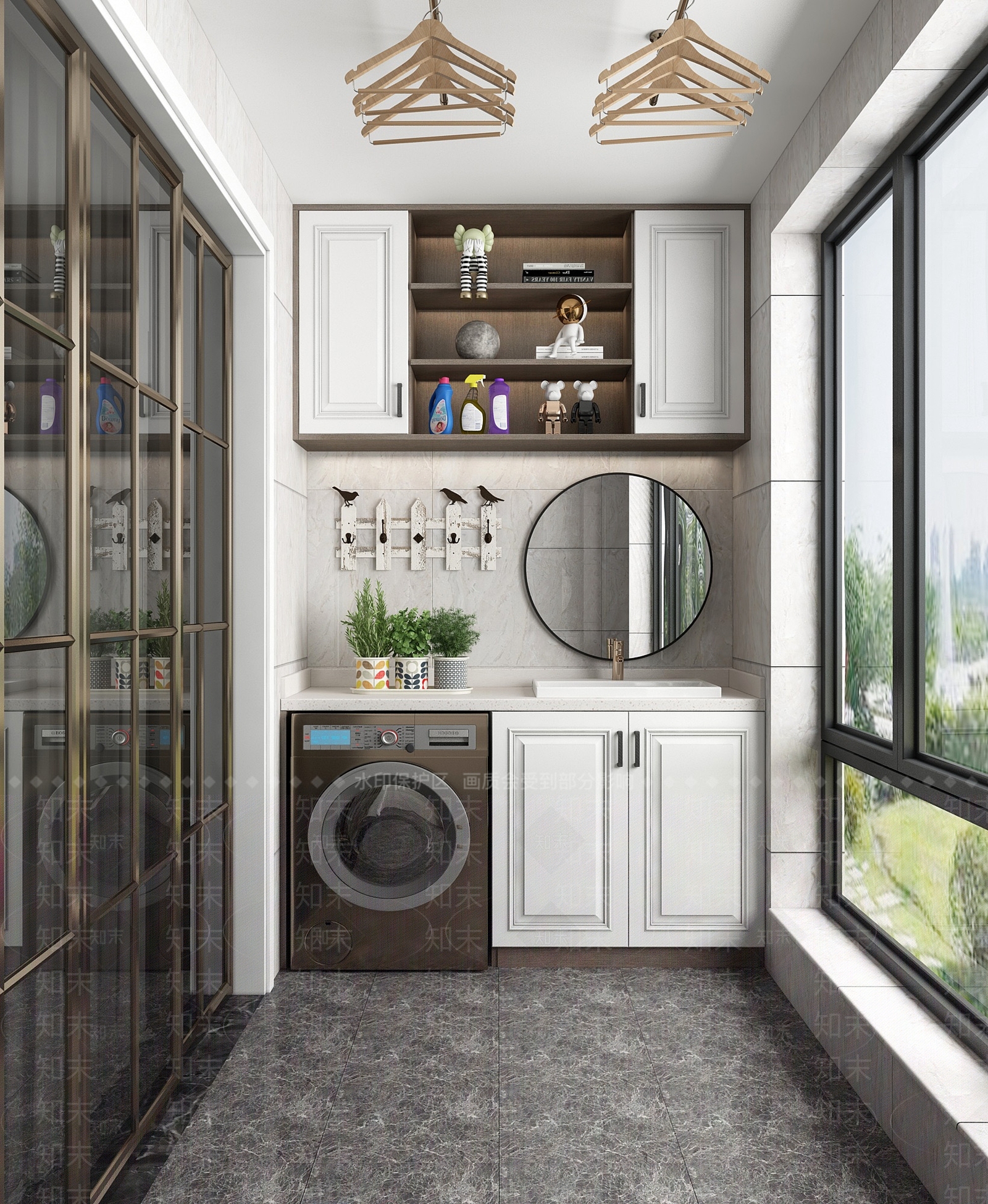 北欧阳台3D模型下载【ID:455973910】