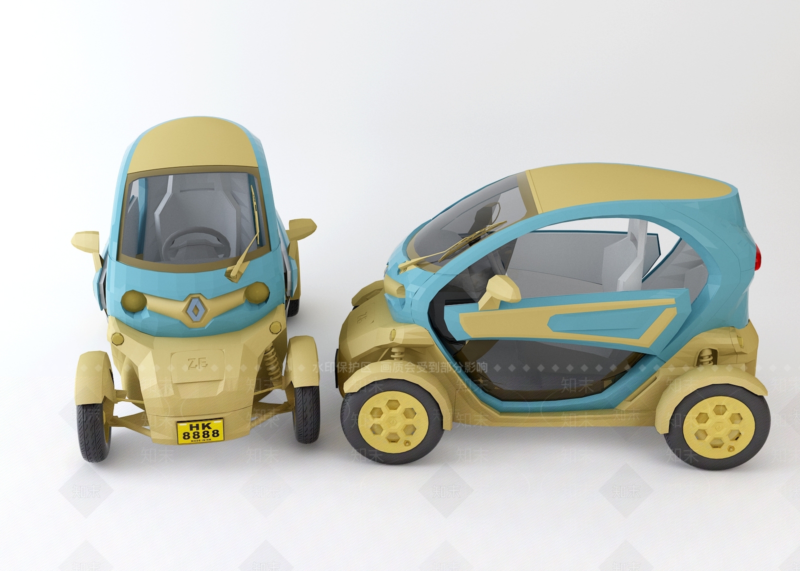 现代儿童汽车3D模型下载【ID:255982869】