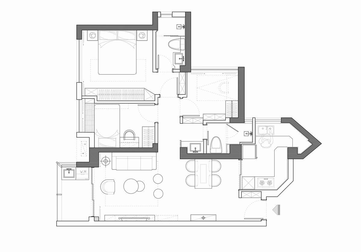 缘起cad施工图下载【ID:555993560】