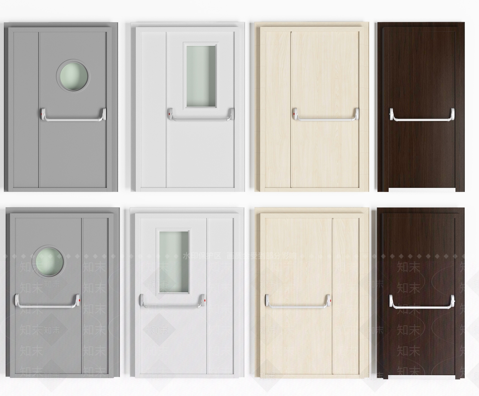 现代安全门3D模型下载【ID:656012353】