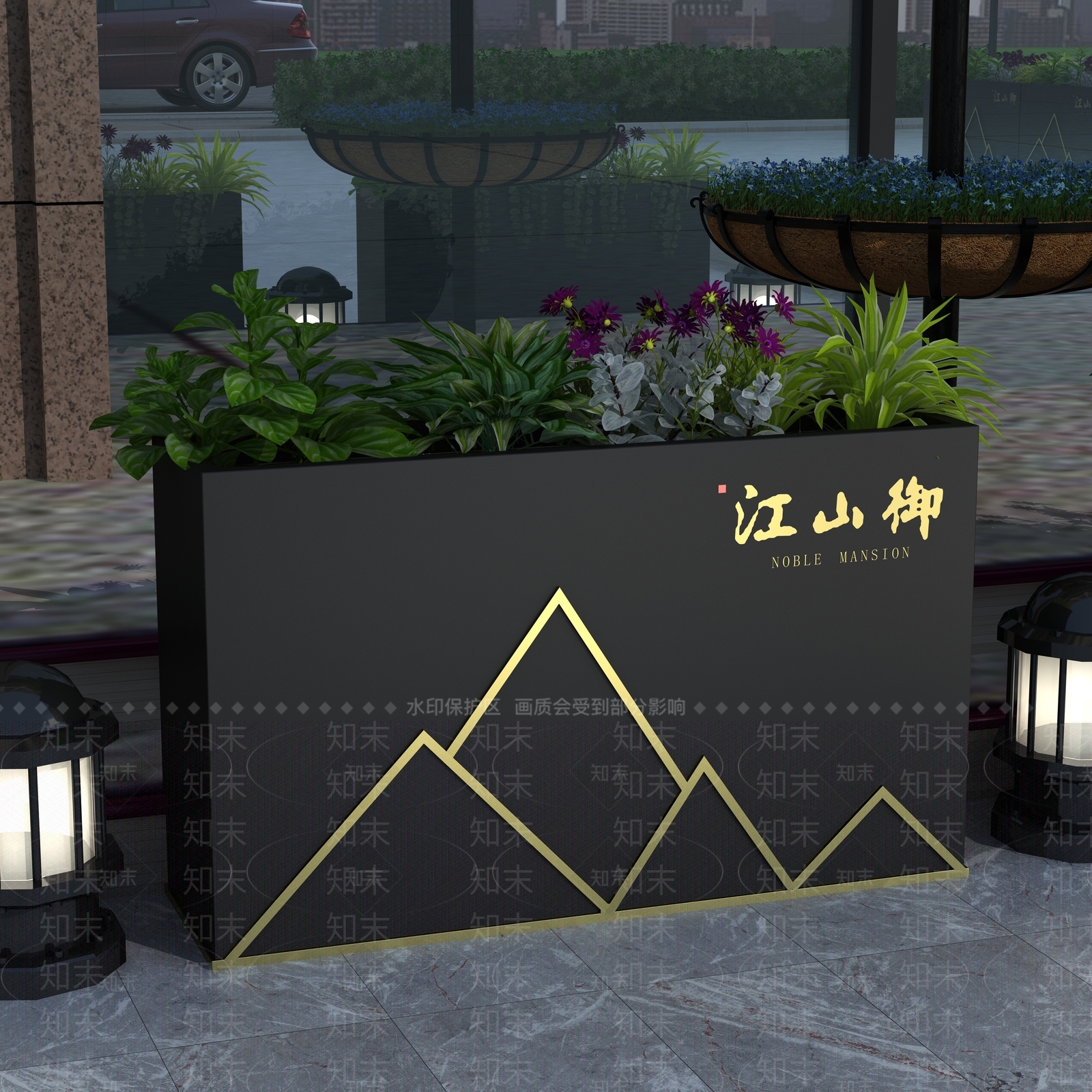 北欧商业街3D模型下载【ID:856019433】