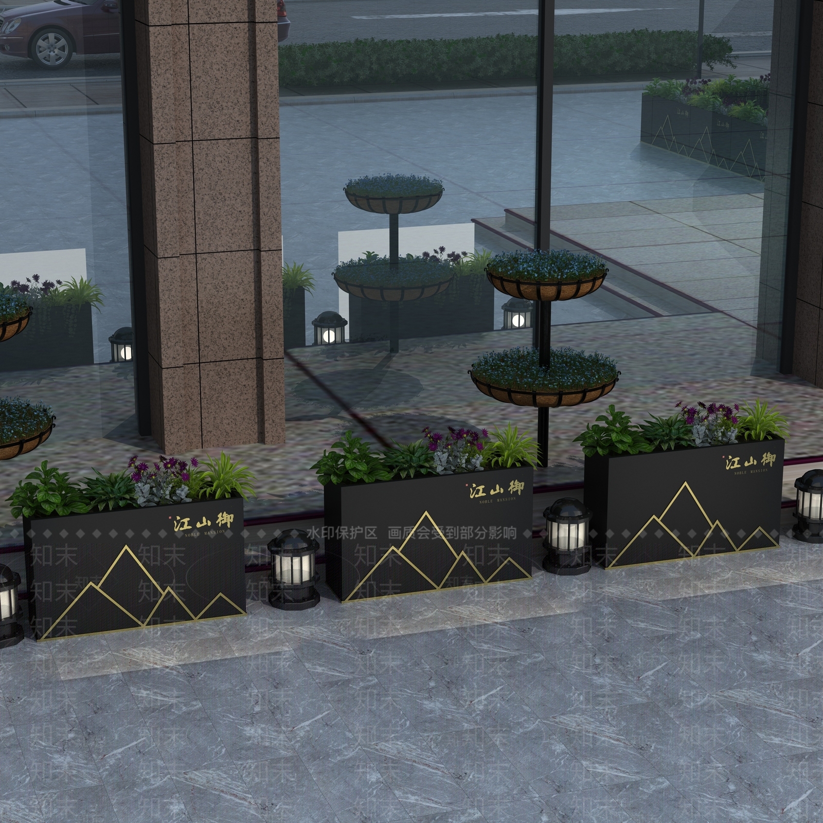 北欧商业街3D模型下载【ID:856019433】