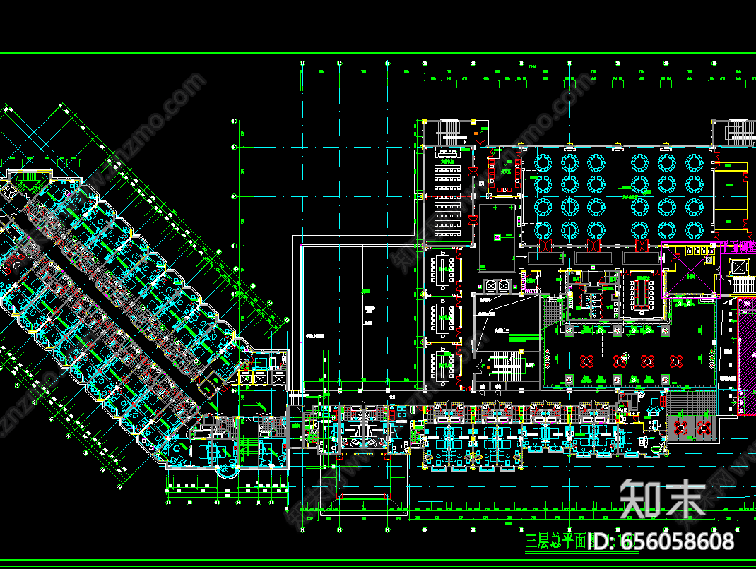 海滨风五星级酒店施工图cad施工图下载【ID:656058608】