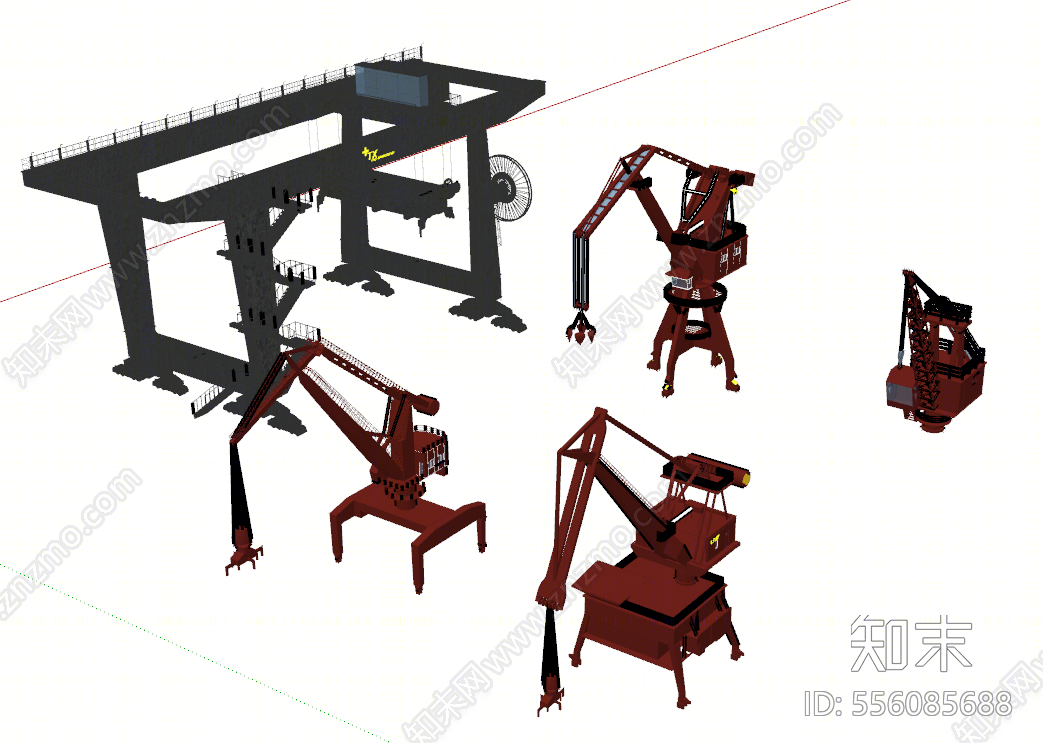 工业风格货车SU模型下载【ID:556085688】