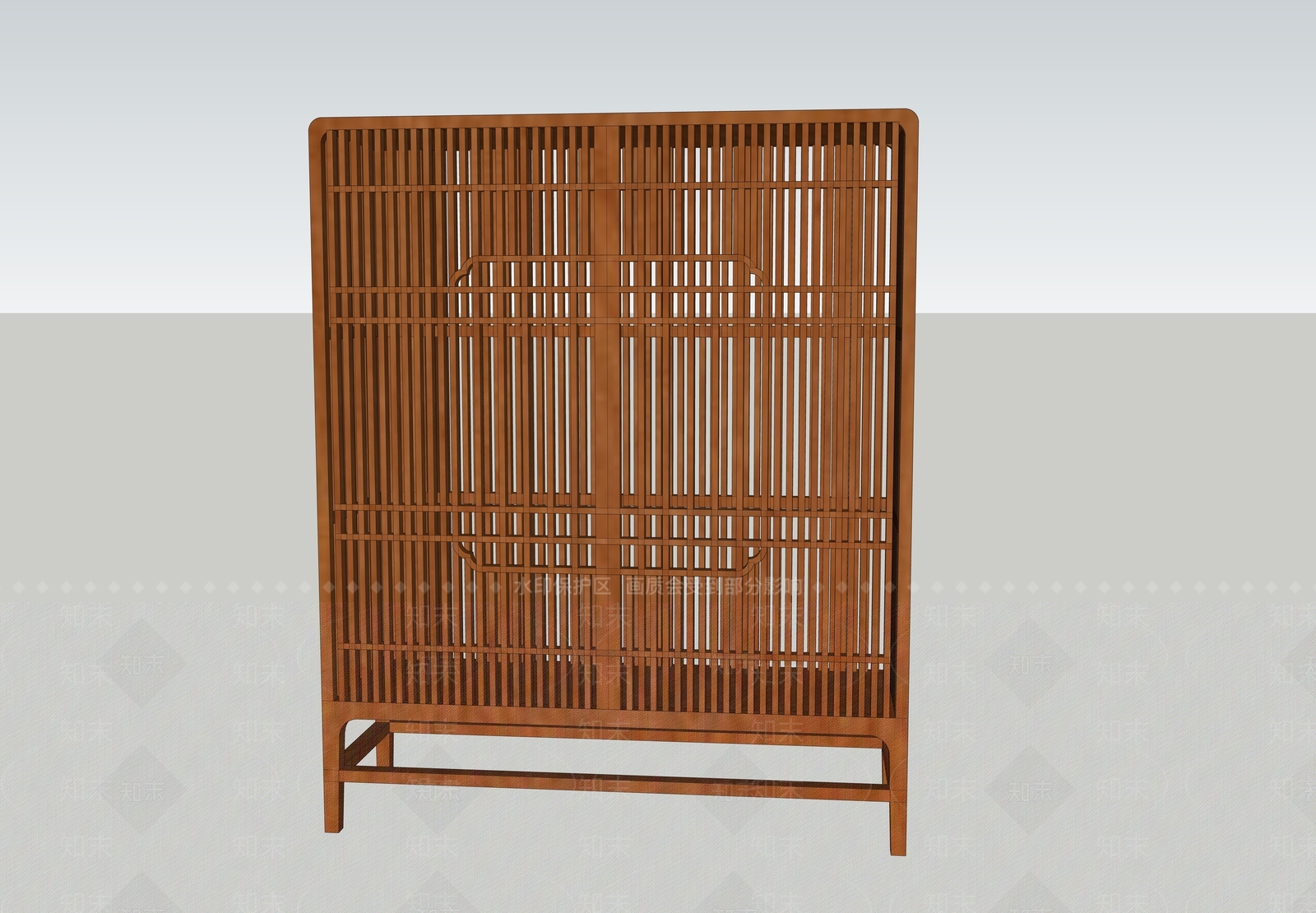 中式风格展示架SU模型下载【ID:256088559】