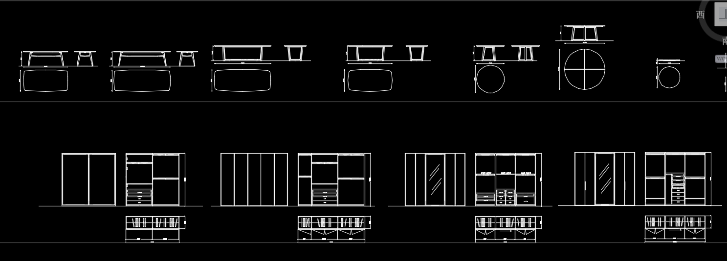cad柜子茶几图块cad施工图下载【ID:956130268】