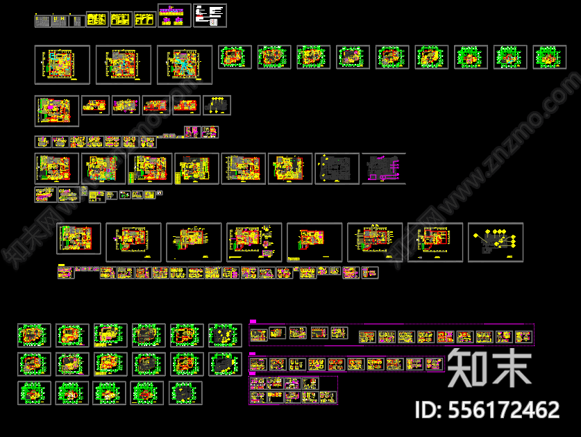 3层别墅施工图下载【ID:556172462】