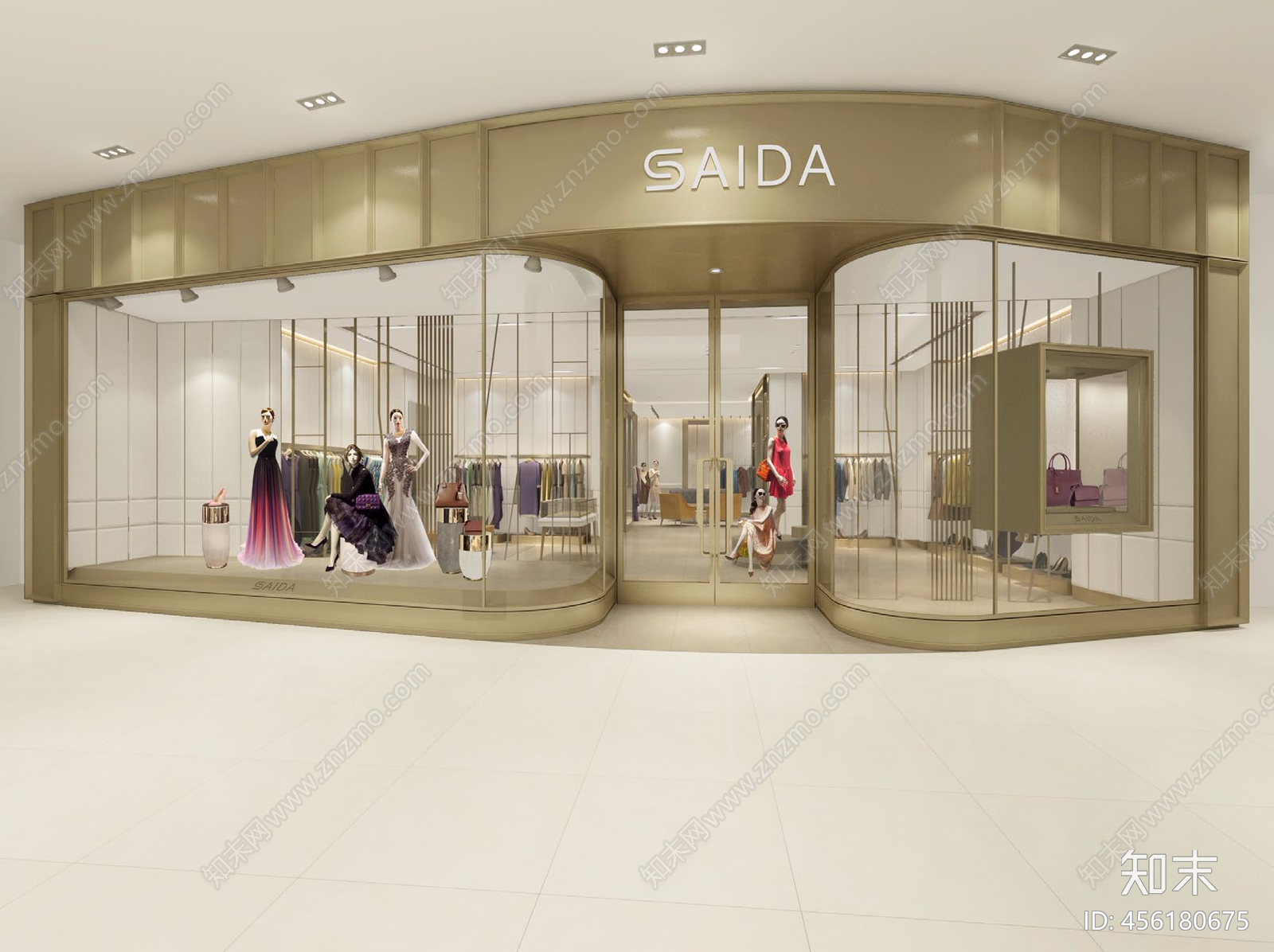 SAIDA世黛大连恒隆概念店丨设计方案cad施工图下载【ID:456180675】