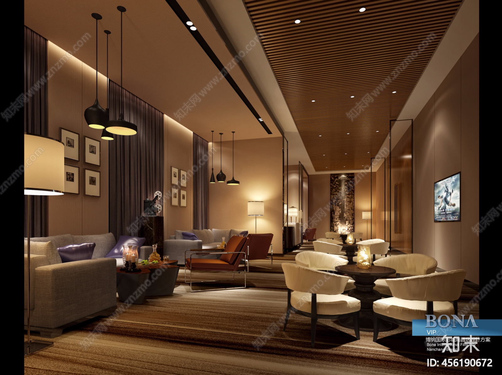 BONA博纳国际影城cad施工图下载【ID:456190672】