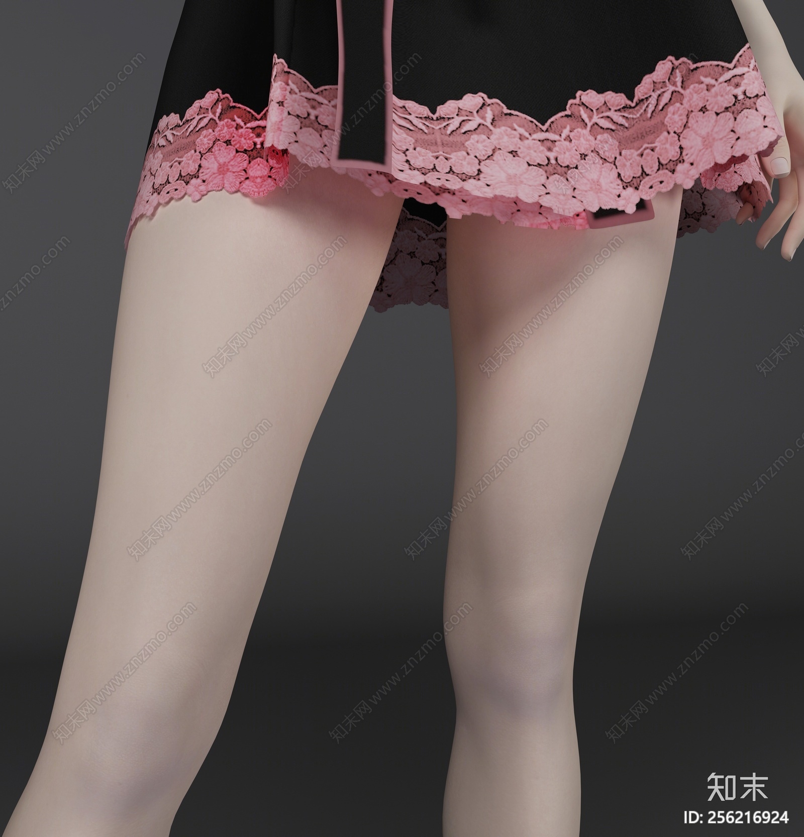 现代美女模特3D模型下载【ID:256216924】