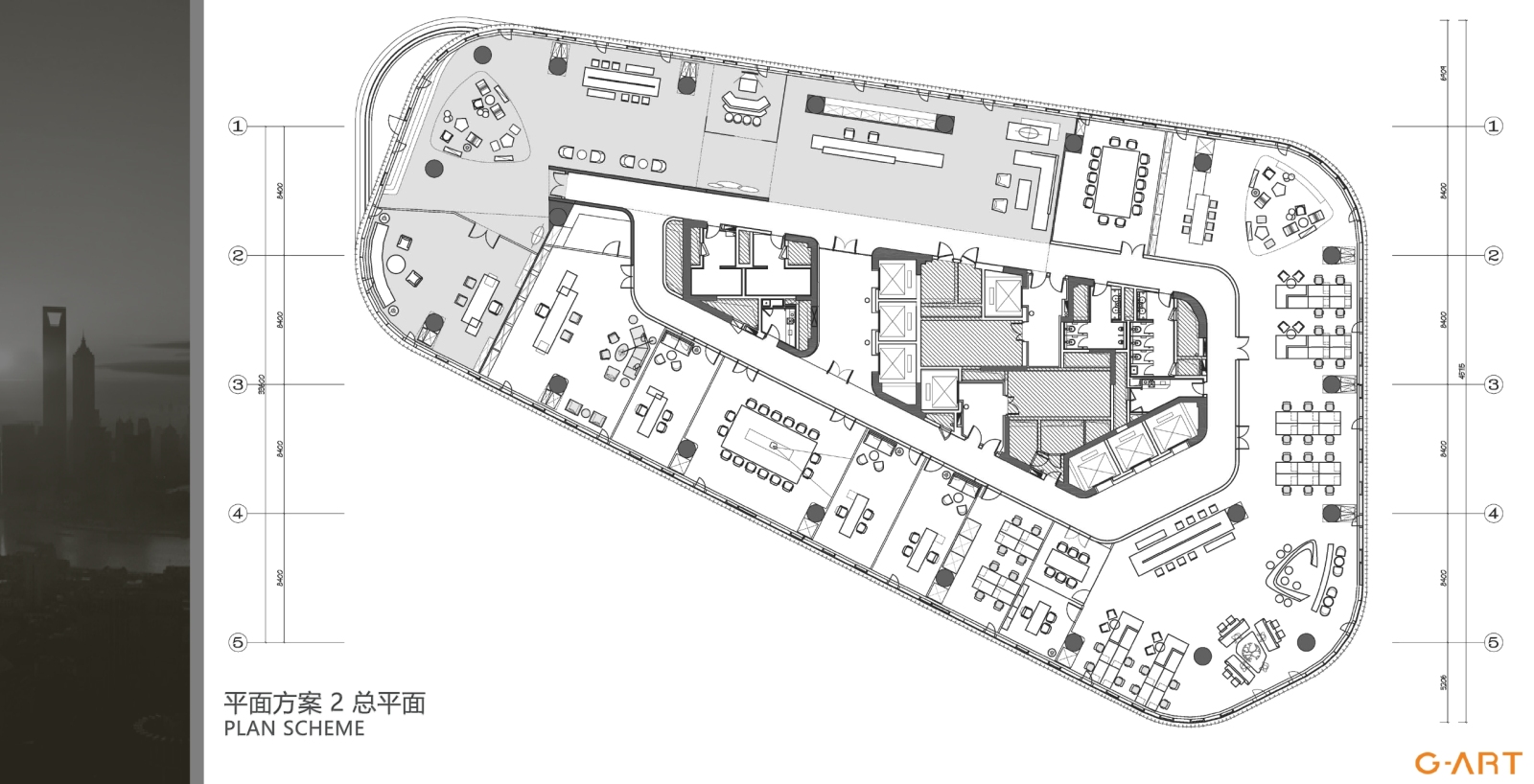 上海徐汇万科中心二期T1七楼办公样板房｜设计方案施工图下载【ID:656256920】