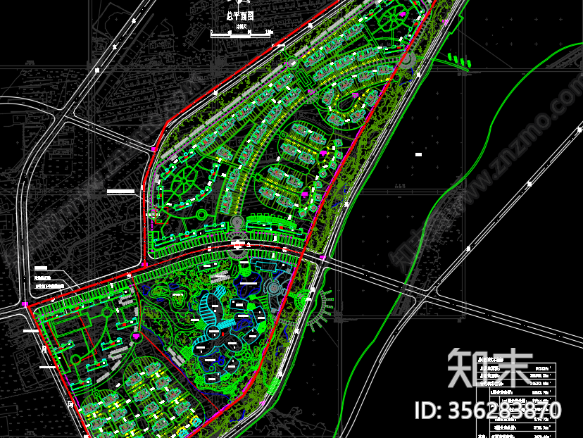 某知名地产建筑规划设计方案CADcad施工图下载【ID:356283870】