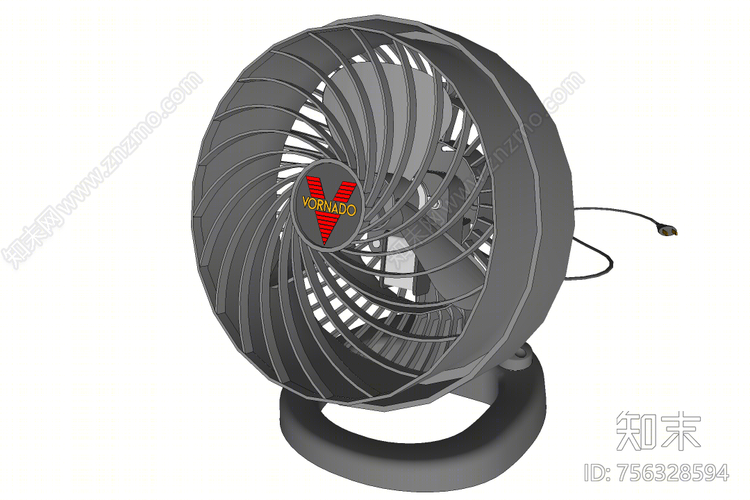 现代风格电风扇SU模型下载【ID:756328594】